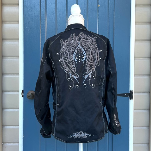 SPEED & STRENGTH Motorcycle
Riding Jacket with Embroidered Women’s Size Medium - Picture 1 of 11